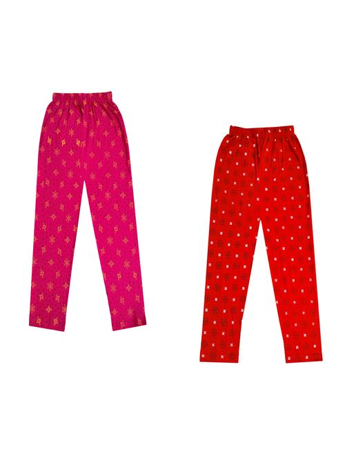 girls pack of 2 printed leggings - 18647090 - Very Small Image - 1