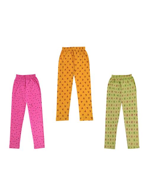 girls pack of 3 printed leggings - 18647101 - Very Small Image - 1