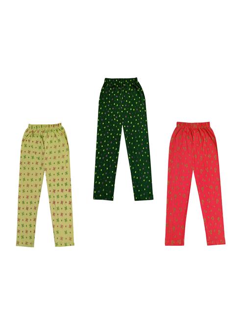 girls pack of 3 printed leggings - 18647128 - Very Small Image - 1