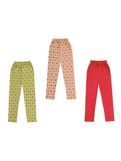 girls pack of 3 printed leggings - 18647129 - Very Small Image - 1