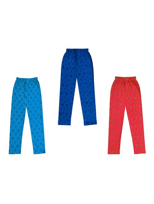 girls pack of 3 printed leggings - 18647145 - Very Small Image - 1