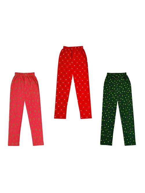 girls pack of 3 printed leggings - 18647155 - Very Small Image - 1