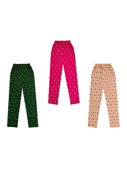 girls pack of 3 printed legging - 18647161 - Very Small Image - 1
