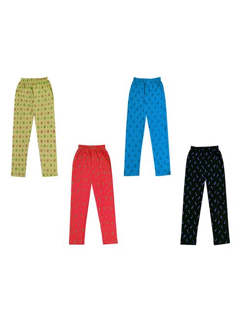 girls pack of 4 printed legging - 18647214 - Very Small Image - 1