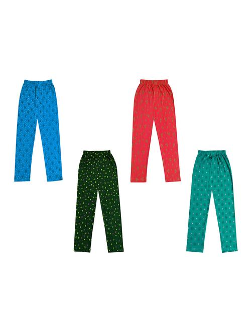 girls pack of 4 printed legging - 18647217 - Very Small Image - 1
