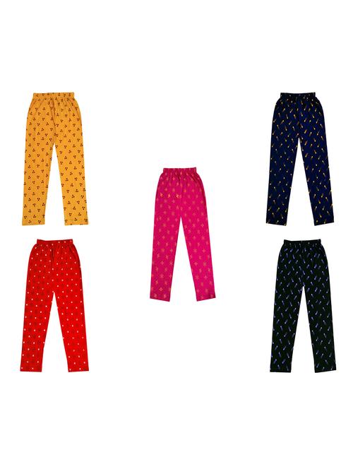 girls pack of 5 printed legging - 18647316 - Very Small Image - 1