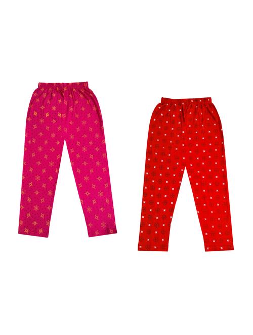 girls pack of 2 printed legging - 18647428 - Very Small Image - 1