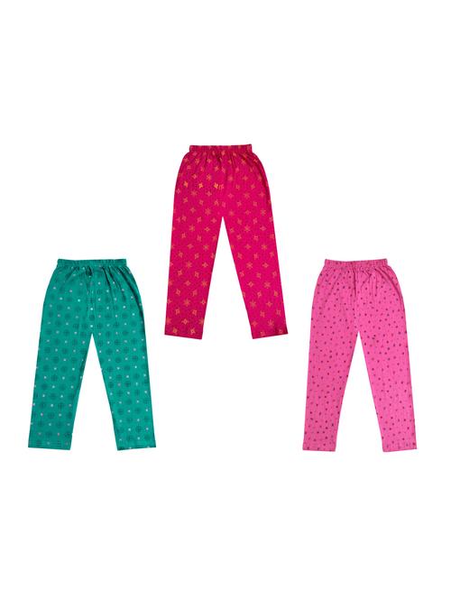 girls pack of 3 printed legging - 18647506 - Very Small Image - 1