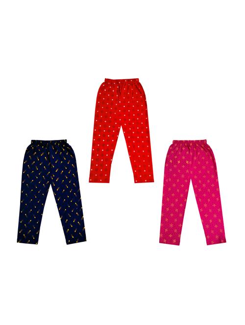 girls pack of 3 printed legging - 18647516 - Very Small Image - 1