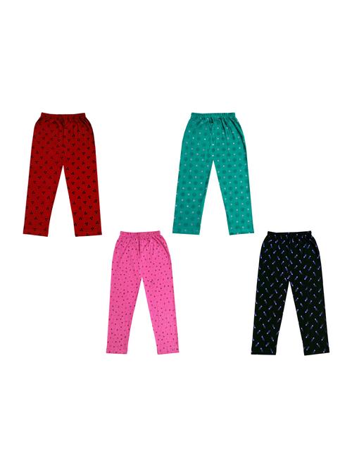 girls pack of 4 printed leggings - 18647575 - Very Small Image - 1
