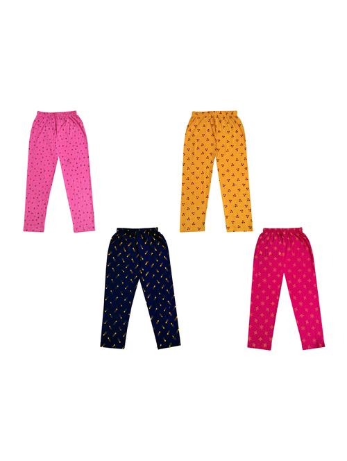 girls pack of 4 printed leggings - 18647584 - Very Small Image - 1