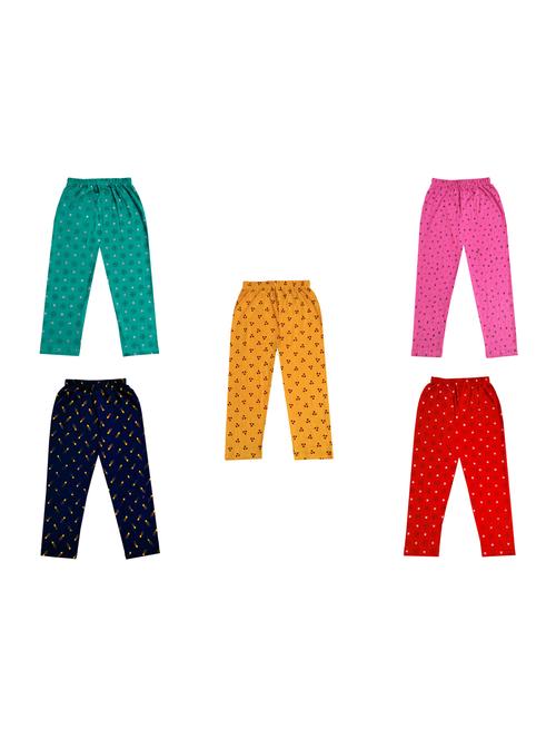 girls pack of 5 printed legging - 18647643 - Very Small Image - 1