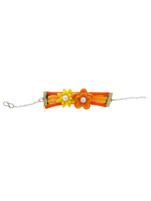 handmade artificial flowers adjustable bracelet - 18647864 - Very Small Image - 1