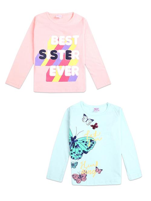 girls pack of 2 printed regular tee - 18647951 - Very Small Image - 1