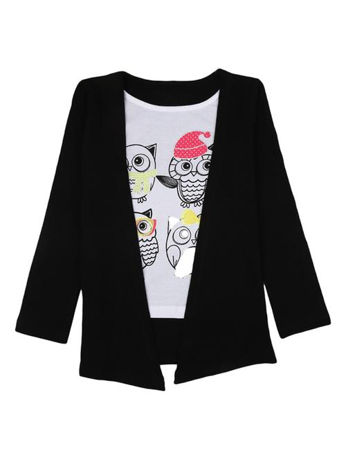 girls round neck printed regular tee - 18647958 - Very Small Image - 1