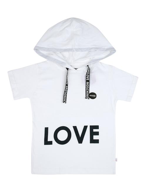 girls hooded neck printed regular tee - 18648064 - Very Small Image - 1