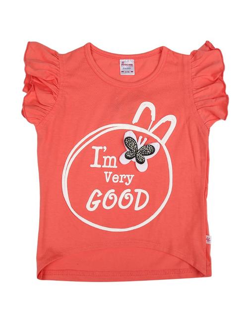 girls round neck printed tee - 18648079 - Very Small Image - 1
