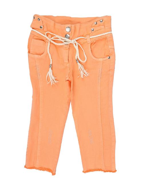 girls mid rise solid three fourth - 18650134 - Very Small Image - 1