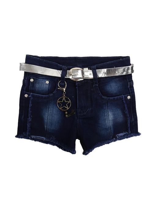 girls mid rise denim shorts - 18650135 - Very Small Image - 1