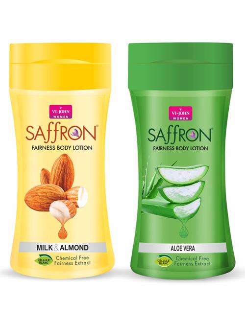 vi-john saffron body lotion 250 ml with flip top (pack of 2) - 18650235 - Very Small Image - 1