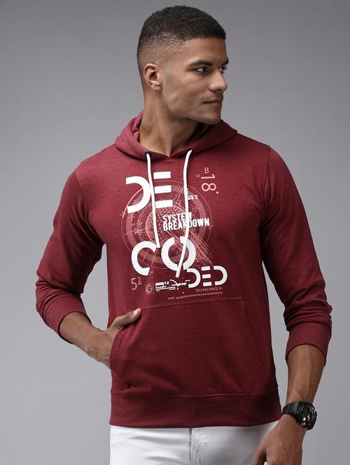 mens front print sweatshirt - 18650352 - Very Small Image - 1