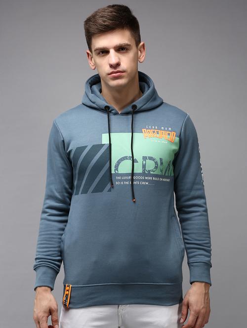 mens front print sweatshirt - 18650387 - Very Small Image - 1
