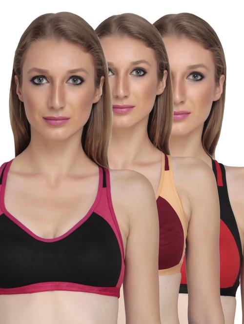 pack of 3 sports bra - 18650517 - Very Small Image - 1