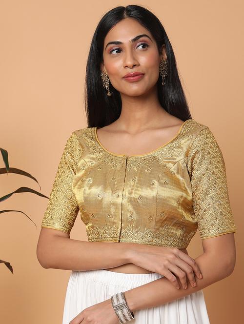 self design embroidered blouse - 18650918 - Very Small Image - 1