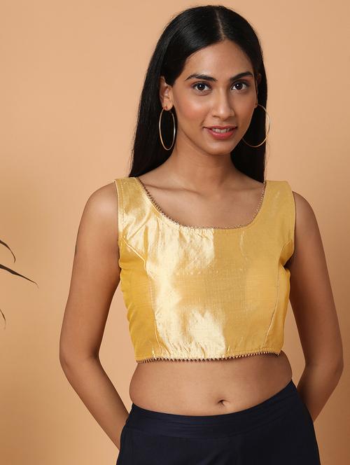 round neck solid blouse - 18650933 - Very Small Image - 1