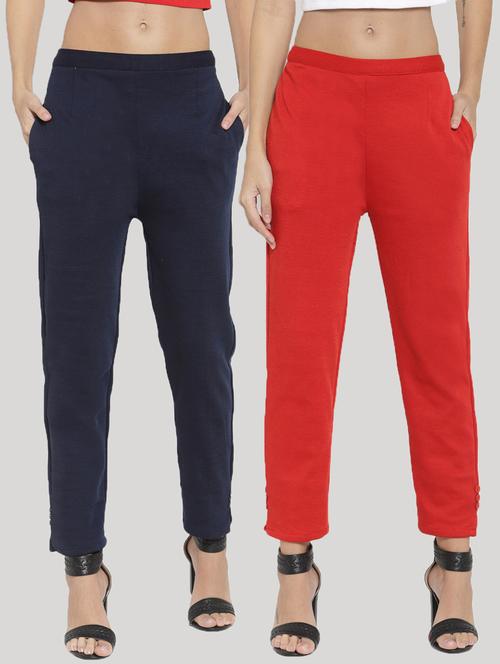 pack of 2 solid woolen trouser pant - 18652352 - Very Small Image - 1