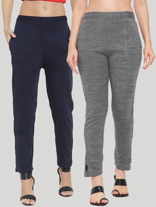 pack of 2 solid woolen trouser pant - 18652356 - Very Small Image - 1