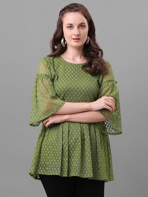 green lycra regular top - 18655002 - Very Small Image - 1