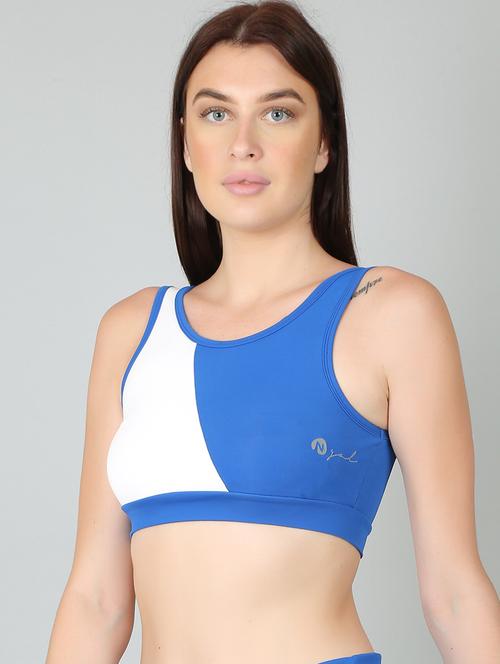 color block sports bra - 18656094 - Very Small Image - 1