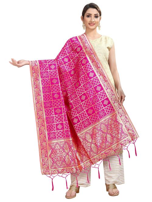 tassel detailed banarasi dupatta - 18656267 - Very Small Image - 1
