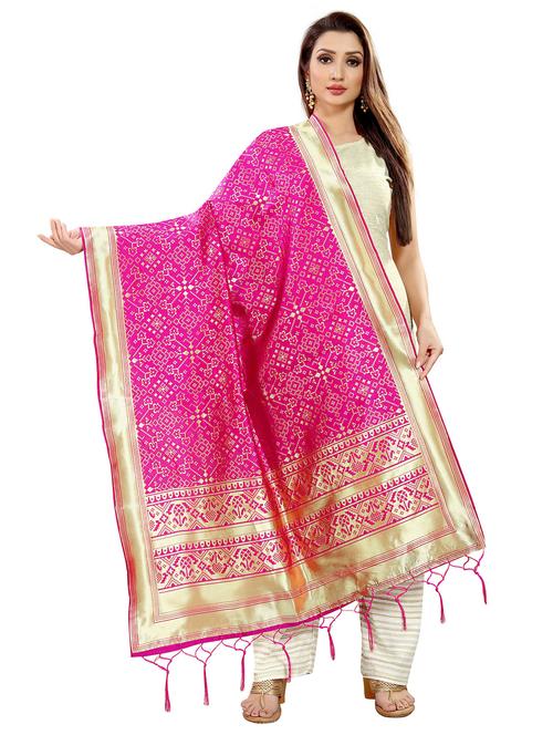 tassel detailed banarasi dupatta - 18656271 - Very Small Image - 1
