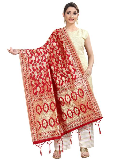 tassel detailed banarasi dupatta - 18656275 - Very Small Image - 1