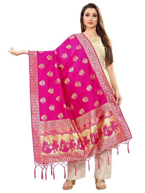 tassel detailed banarasi dupatta - 18656280 - Very Small Image - 1