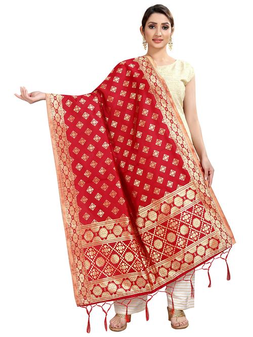tassel detailed banarasi dupatta - 18656284 - Very Small Image - 1