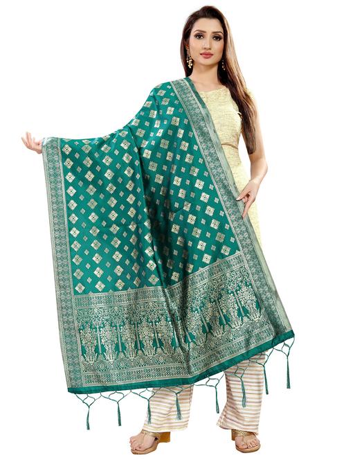 tassel detailed banarasi dupatta - 18656298 - Very Small Image - 1