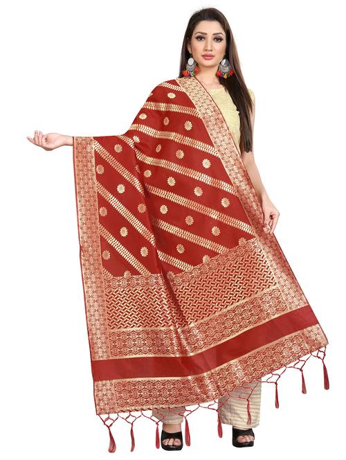 tassel detailed banarasi dupatta - 18656316 - Very Small Image - 1