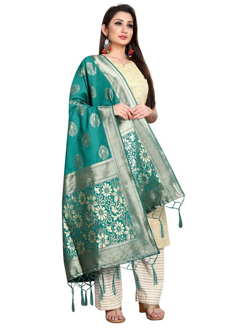 tassel detailed banarasi dupatta - 18656339 - Very Small Image - 1