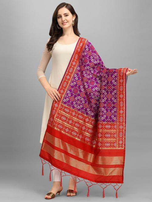 tassel detailed banarasi dupatta - 18656346 - Very Small Image - 1