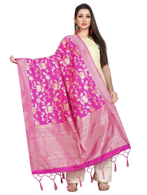 tassel detailed banarasi dupatta - 18656349 - Very Small Image - 1