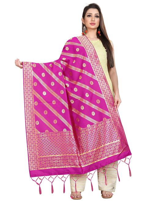 tassel detailed banarasi dupatta - 18656352 - Very Small Image - 1