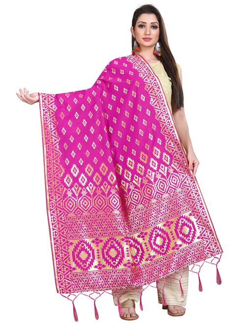 tassel detailed banarasi dupatta - 18656353 - Very Small Image - 1