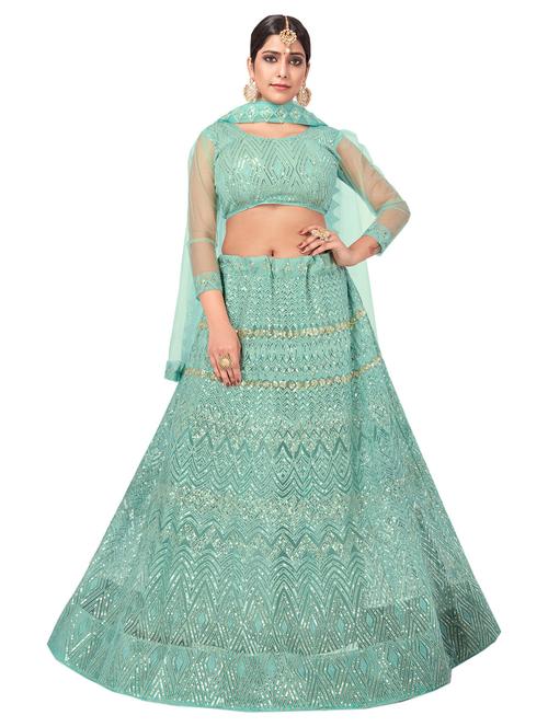 self design lehenga choli with dupatta - 18656408 - Very Small Image - 1