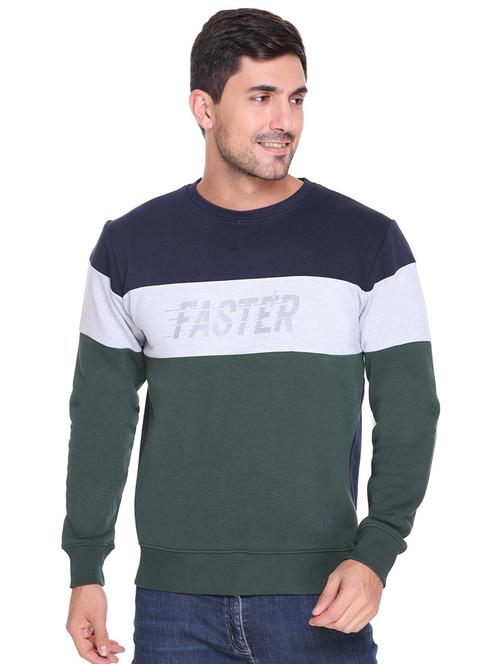 mens color block sweatshirt - 18656644 - Very Small Image - 1