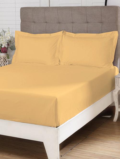 yellow cotton bedsheet - 18656778 - Very Small Image - 1