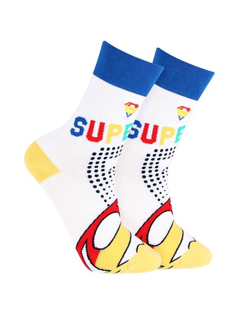 unisex full length superman superhero character socks - 18657029 - Very Small Image - 1