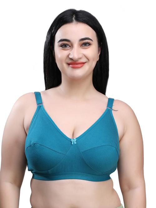 teal solid regular bra - 18657257 - Very Small Image - 1